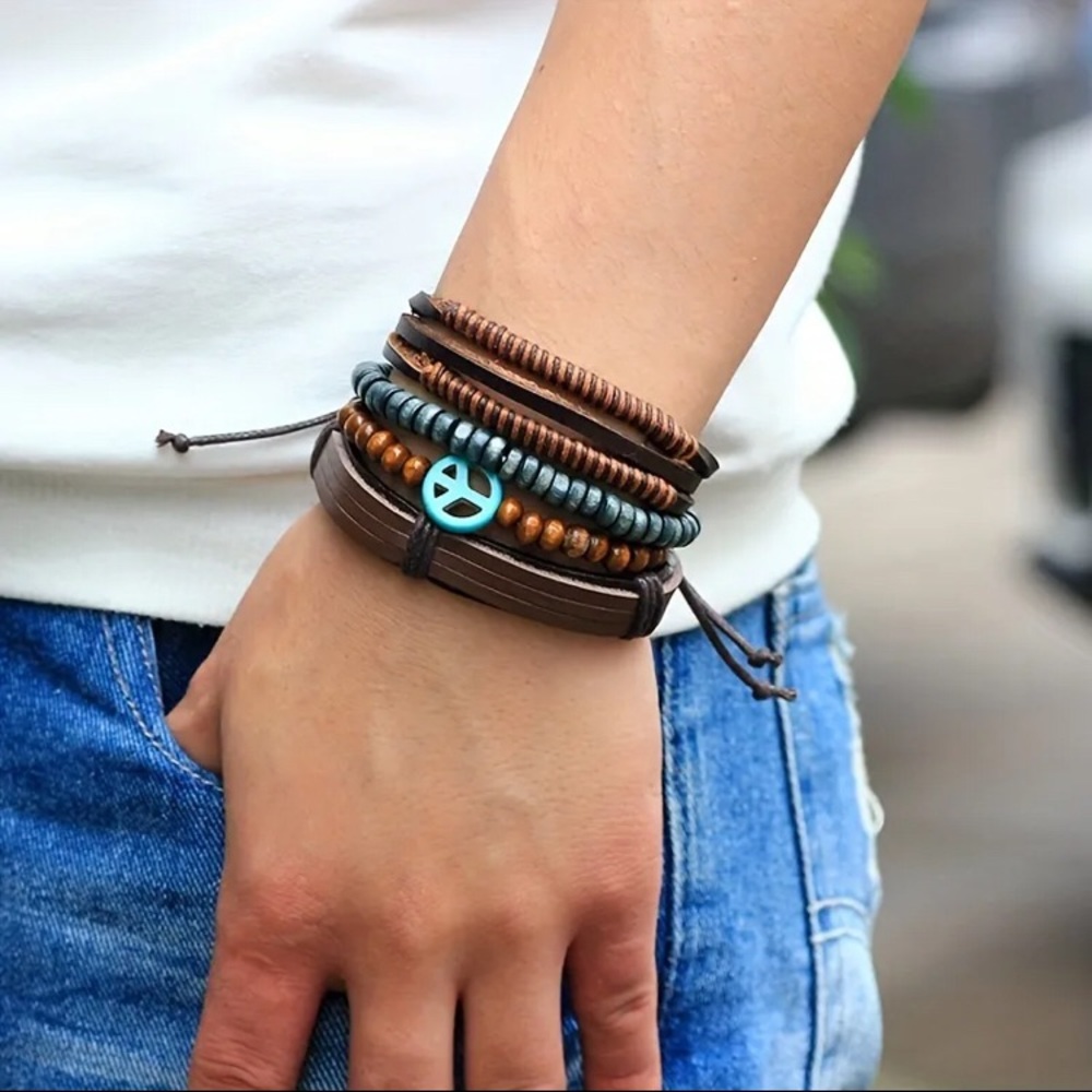 NWOT BOHO LEATHER BRACELETS